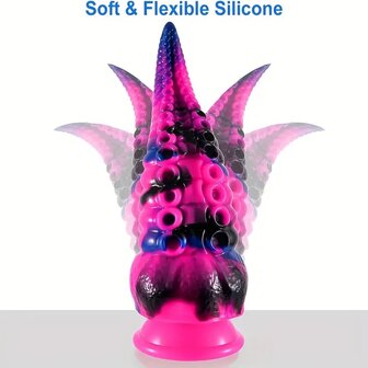 Octopus Dildo Roze/Zwart