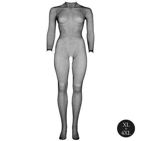 Bodystocking Fishnet Turtle Neck Queen Size